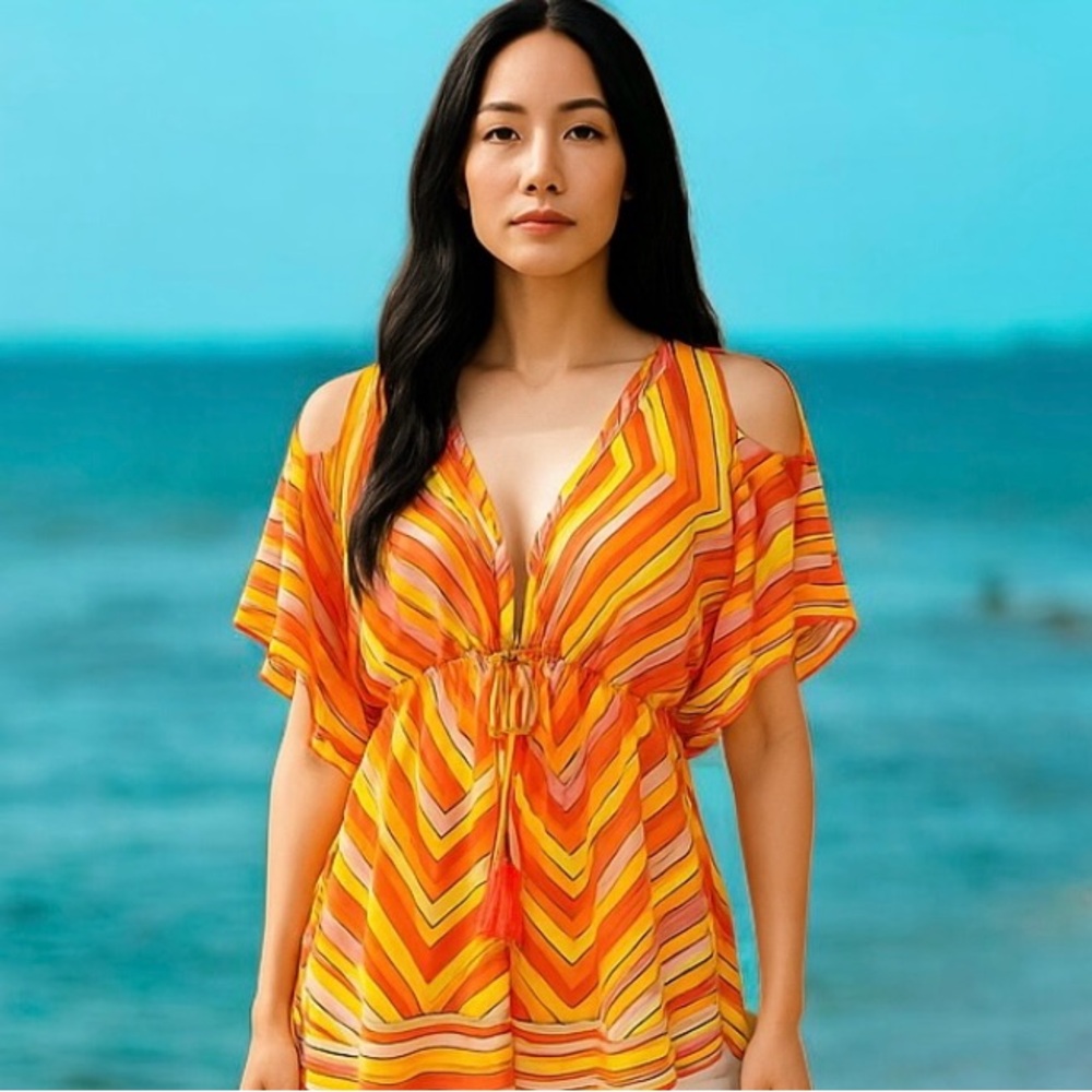 Violet sky beautiful beach coverup! New